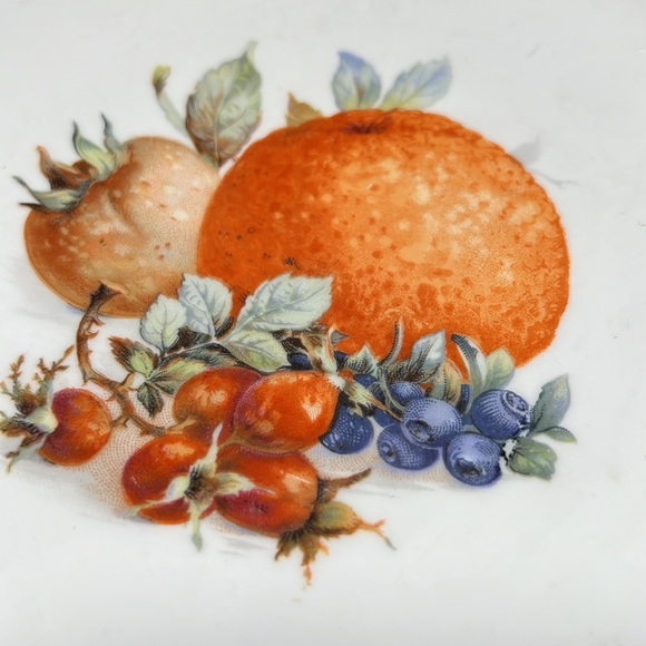 Vtg Schumann Arzberg Bavaria Germany Porcelain Plates Scalloped Gold Trim Edge - Picture 4 of 8